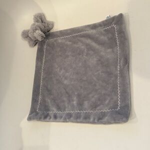 Pottery Barn Kids Elephant Thumbie Lovey Security Blanket Gray Plush Baby Toy